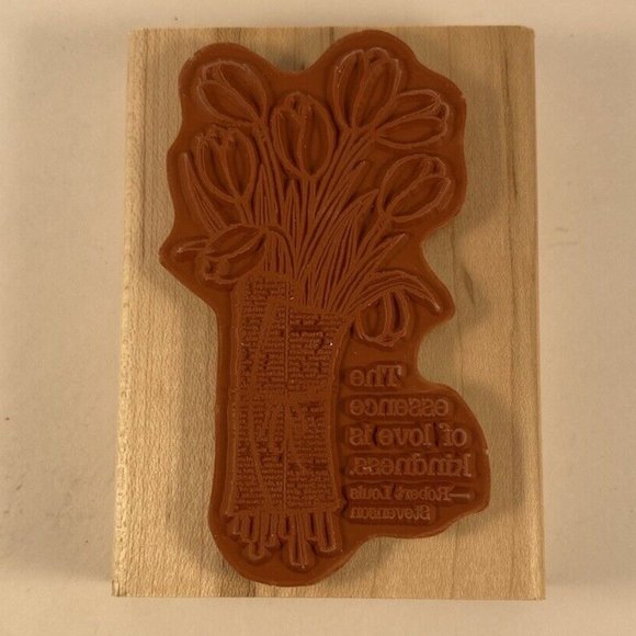 Stampin Up LOVE IS KINDNESS Stamp Tulip Bouquet Flowers Sentiment Easter - Picture 3 of 4